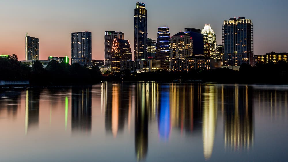 Austin skyline at night