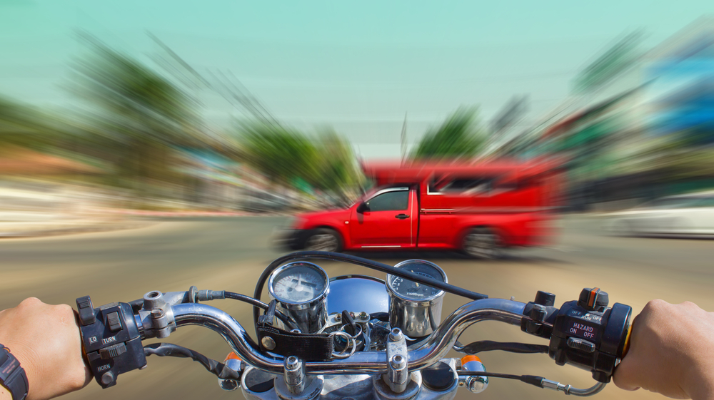Distracted driving motorcycle accident